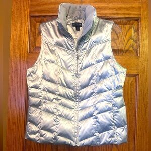Lands' End Silver Puffer Vest